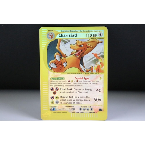 1424 - Pokémon Trading Cards - Pokemon Skyridge Charizard 146/144 Reverse Holo card, ex