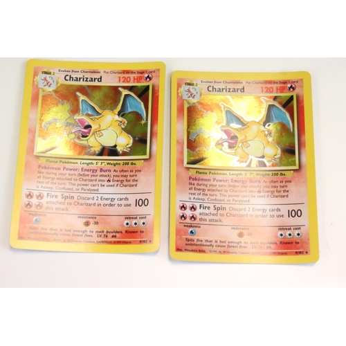 1427 - Pokémon Trading Cards - Complete Wizards Of The Coast Pokemon Base Set cards, no shadowless cards, 2... 