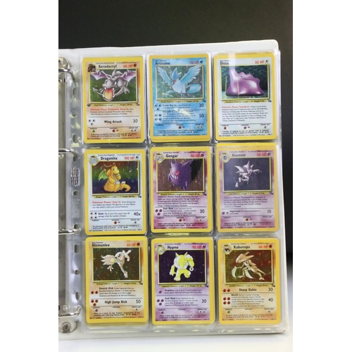 1428 - Pokémon Trading Cards - Complete Wizards Of The Coast Pokemon Fossil card Set with First Editions & ... 