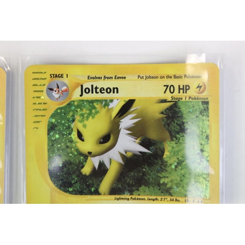 1441 - Pokémon Trading Cards - Two Pokemon Skyridge H cards to include Flareon H7/H32 & Jolteon H12/H32, so... 