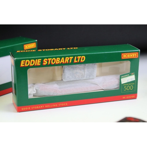 129A - Boxed Hornby OO gauge Eddie Stobart R2507 0-4-0 Locomotive Monica Pitman, 4 x boxed Hornby Eddie Sto... 