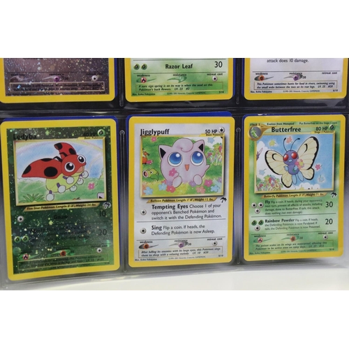 1464 - Pokémon Trading Cards - Complete Pokemon Southern Islands Collection cards, some bending to cards bu... 