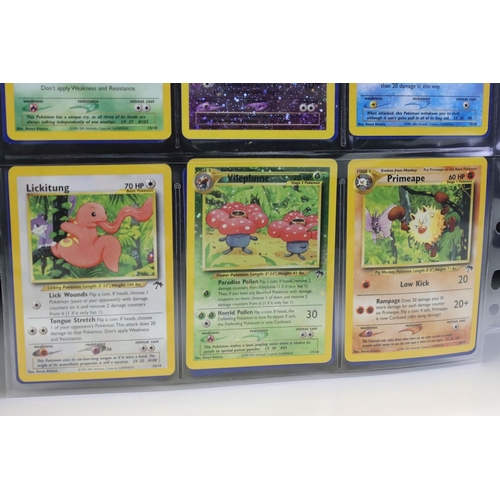 1464 - Pokémon Trading Cards - Complete Pokemon Southern Islands Collection cards, some bending to cards bu... 