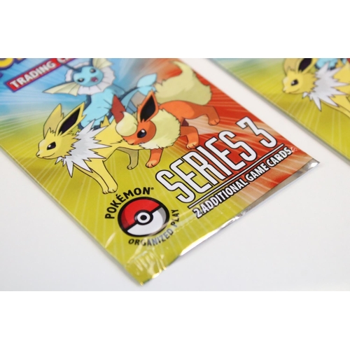 1493 - Pokémon Trading Cards - Two Pokemon sealed POP Series 3 Booster Pack