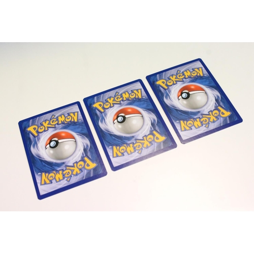 1494 - Pokémon Trading Cards - Three Legends Awakened Staff Pre-release Buck's Training cards, ex