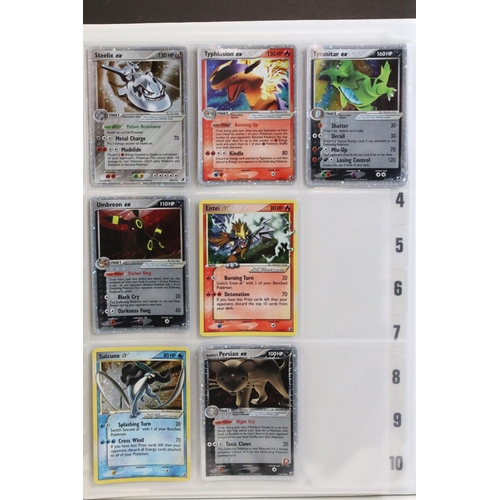 1513 - Pokémon Trading Cards - Near Complete Pokemon EX Unseen Forces card Set including Entei Star 113/115... 