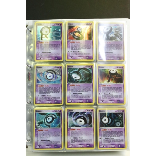 1513 - Pokémon Trading Cards - Near Complete Pokemon EX Unseen Forces card Set including Entei Star 113/115... 