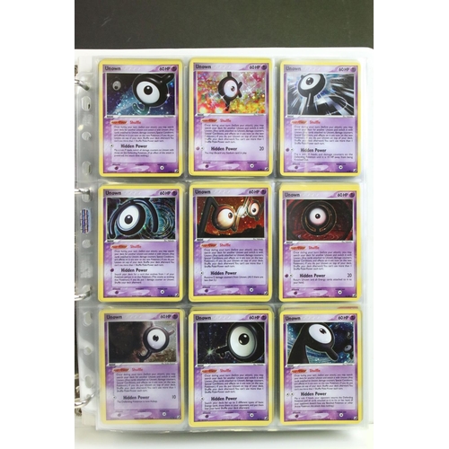 1513 - Pokémon Trading Cards - Near Complete Pokemon EX Unseen Forces card Set including Entei Star 113/115... 