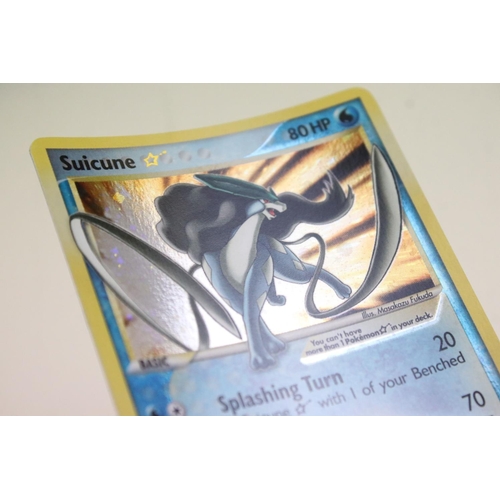 1515 - Pokémon Trading Cards - Pokemon EX Unseen Forces Suicune Star 115/115 card, slight bend but otherwis... 