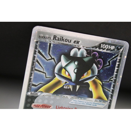 1523 - Pokémon Trading Cards - Pokemon EX Deoxys Secret Rare Rocket's Raikou EX 108/107 card, ex