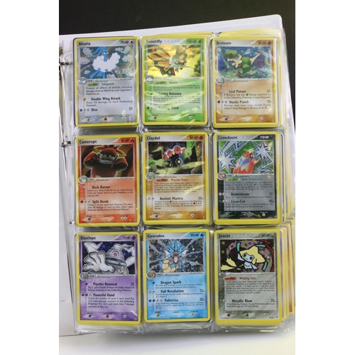 1541 - Pokémon Trading Cards - Near Complete Pokemon EX Deoxys card set including Gold Star Rayquaza 107/10... 