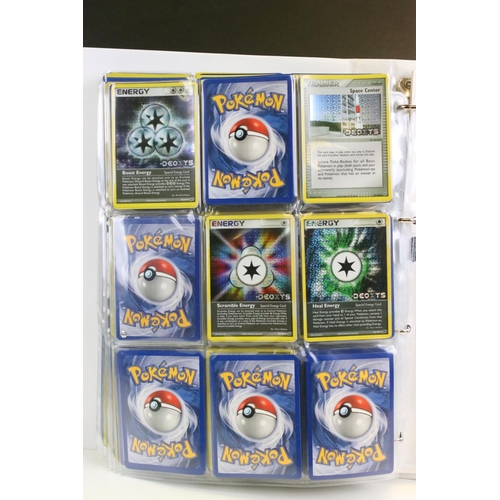 1541 - Pokémon Trading Cards - Near Complete Pokemon EX Deoxys card set including Gold Star Rayquaza 107/10... 