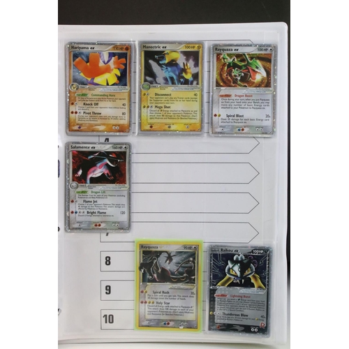 1541 - Pokémon Trading Cards - Near Complete Pokemon EX Deoxys card set including Gold Star Rayquaza 107/10... 