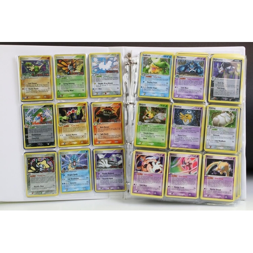 1541 - Pokémon Trading Cards - Near Complete Pokemon EX Deoxys card set including Gold Star Rayquaza 107/10... 