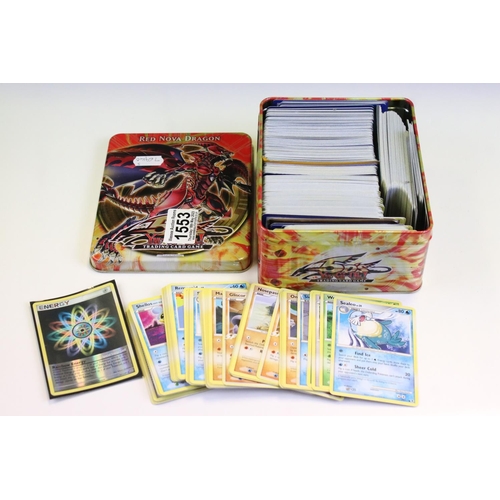 1553 - Pokémon Trading Cards - Collection Of Pokemon Cards to include common, uncommon, rare, holo rare, du... 