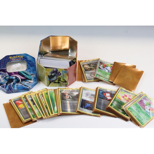 1553 - Pokémon Trading Cards - Collection Of Pokemon Cards to include common, uncommon, rare, holo rare, du... 