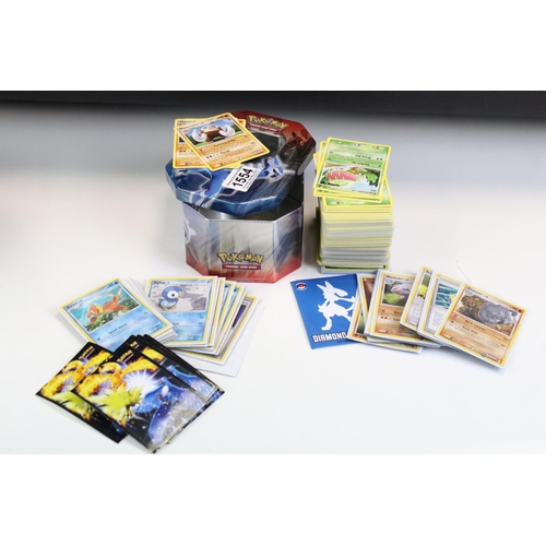 1554 - Pokémon Trading Cards - Collection Of Pokemon Cards to include common, uncommon, rare, holo rare, du... 