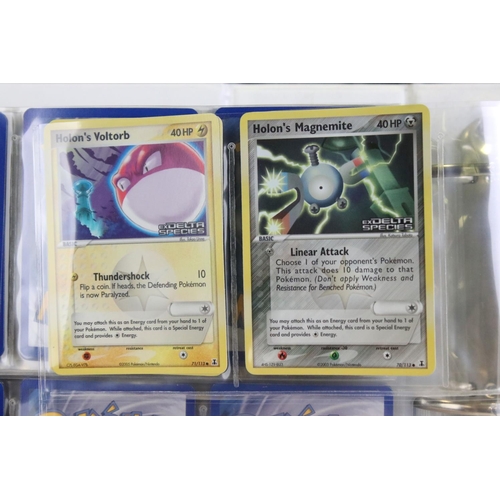 1558 - Pokémon Trading Cards - Near Complete Pokemon Delta Species Card Set including 3 x Dragonite 3/113, ... 