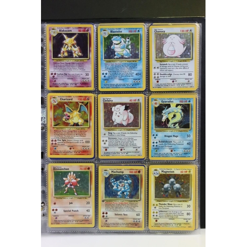 1565 - Pokémon Trading Cards - Complete Wizards Of The Coast Base Set with many duplicates & 1 x 1st Macham... 