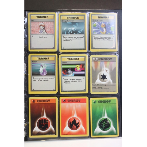 1565 - Pokémon Trading Cards - Complete Wizards Of The Coast Base Set with many duplicates & 1 x 1st Macham... 