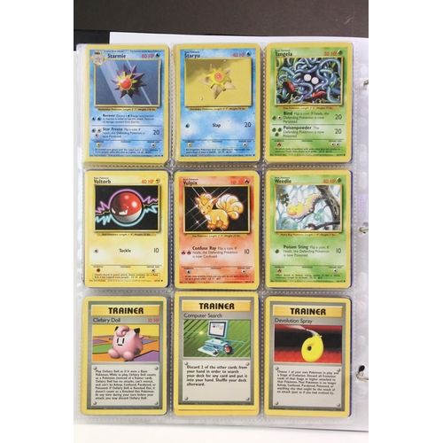 1565 - Pokémon Trading Cards - Complete Wizards Of The Coast Base Set with many duplicates & 1 x 1st Macham... 