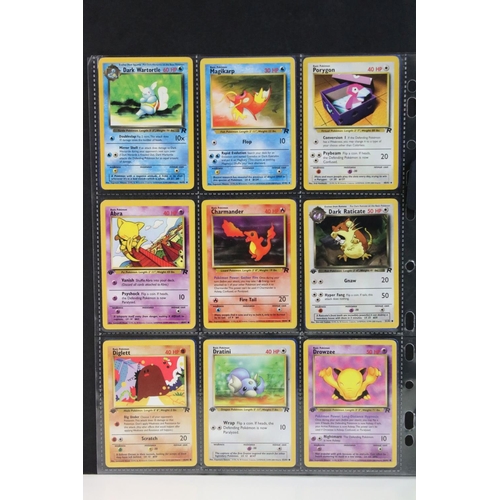 1567 - Pokémon Trading Cards - Complete Wizards Of The Coast Pokemon Team Rocket Set with 19 x first editio... 