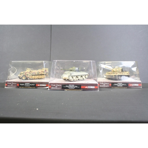 1041 - 10 Boxed Corgi 1/50 WWII Legends The Fall of Germany diecast models to include CC60607 Cruiser Tank ... 