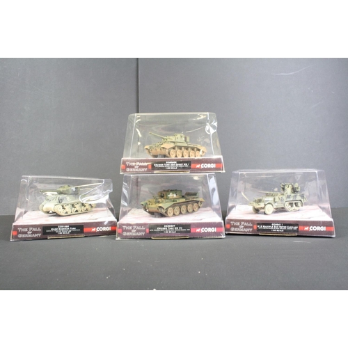 1041 - 10 Boxed Corgi 1/50 WWII Legends The Fall of Germany diecast models to include CC60607 Cruiser Tank ... 