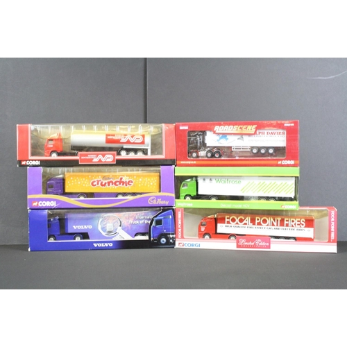 1050 - 22 Boxed Corgi diecast model trucks to include 59539 ERF Curtainside - R.G Bassett & Sons Ltd, 59559... 