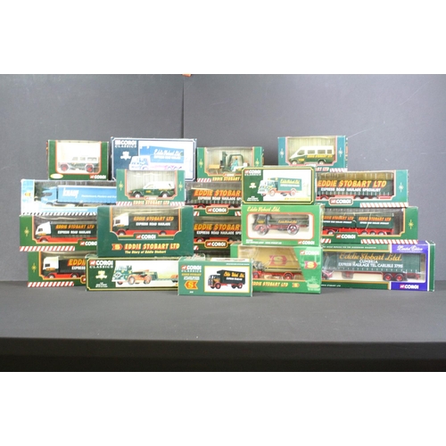 1051 - 20 Boxed Corgi Eddie Stobart diecast models to include CC12607 1:50 ltd edn Scammell, CC13301, CC866... 