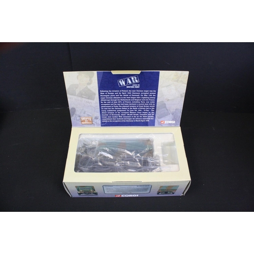 1060 - Seven Boxed Corgi World War II Collection 'War Across The Western Front' ltd edn diecast models, mos... 