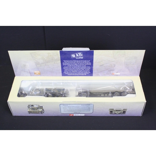 1060 - Seven Boxed Corgi World War II Collection 'War Across The Western Front' ltd edn diecast models, mos... 