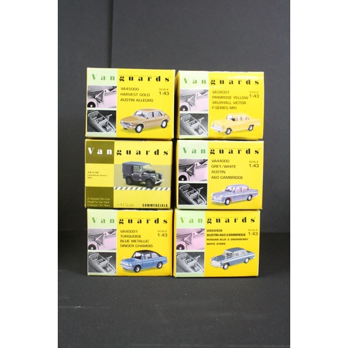 1070 - 20 Boxed Vanguards diecast models, mostly 1:43 scale, to include VA08605 Jaguar, VA04006 Rootes, VA1... 