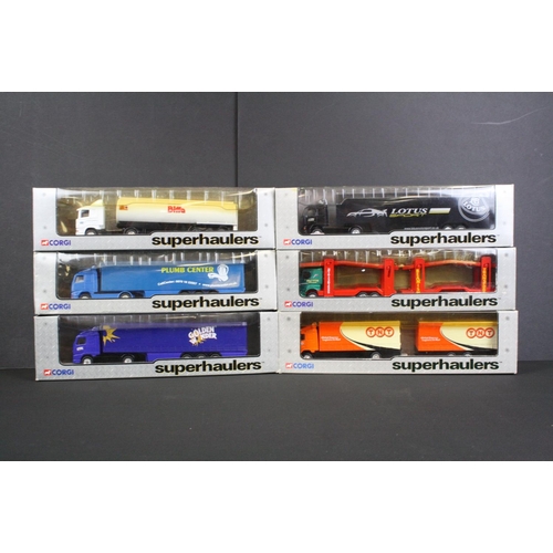 1074 - 25 Boxed Corgi Superhaulers diecast model trucks to include 59512, 59551, 59546, 59517, TY86615, etc... 