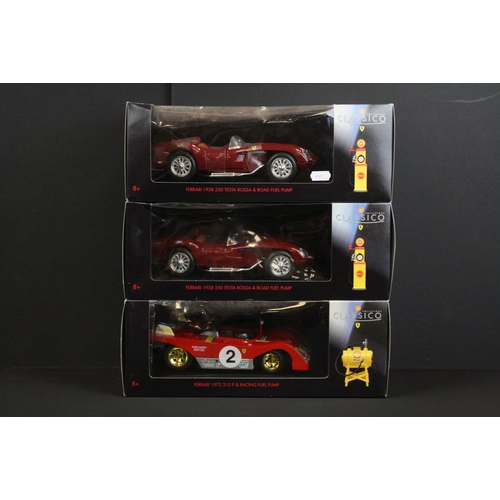 1126 - 11 Boxed / cased diecast models to include 3 x Shell Collezione Classico (2 x Ferrari 1958 - 250 Tes... 