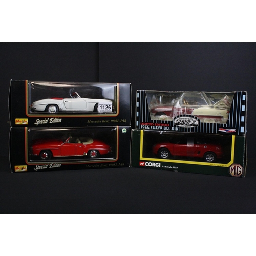 1126 - 11 Boxed / cased diecast models to include 3 x Shell Collezione Classico (2 x Ferrari 1958 - 250 Tes... 