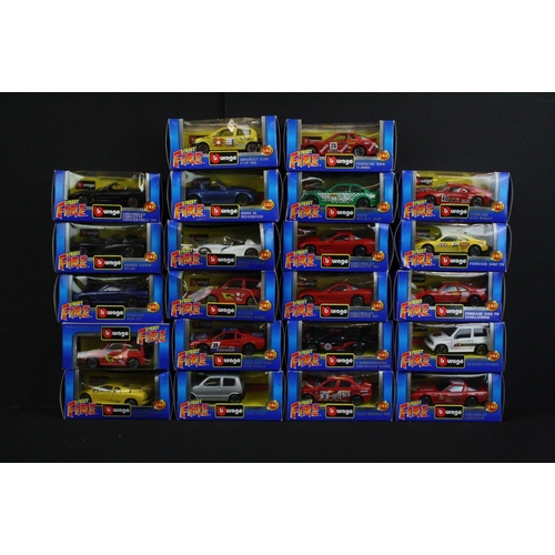 1129 - 36 Boxed diecast models to include 22 x Burago 1/43 Street Fire models, 5 x Teamsters, 3 x Maisto sp... 