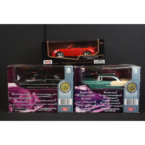 1132 - Eight Boxed diecast models, 1:16 to 1:24 scale, to include Revell 08978 Auto Union 1000 S Coupe, Eag... 