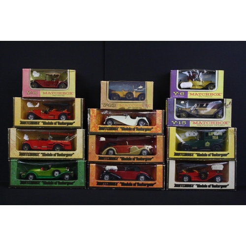 1140 - 12 Boxed Matchbox Models of Yesteryear diecast models plus 24 unboxed contemporary diecast models to... 