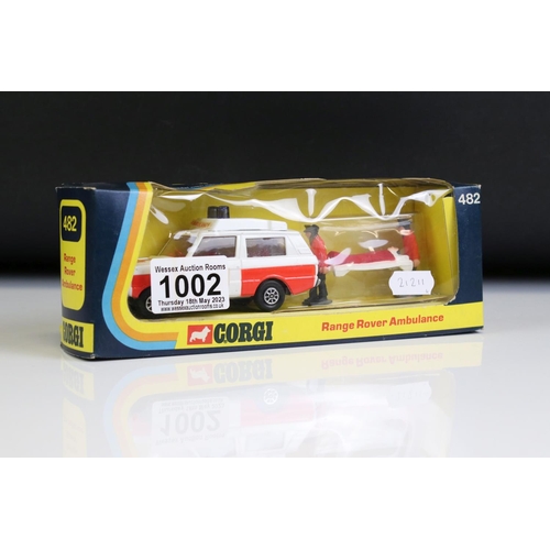 1002 - Four boxed Corgi emergency service diecast model sets to include 405 Chevrolet Superior 61 Ambulance... 