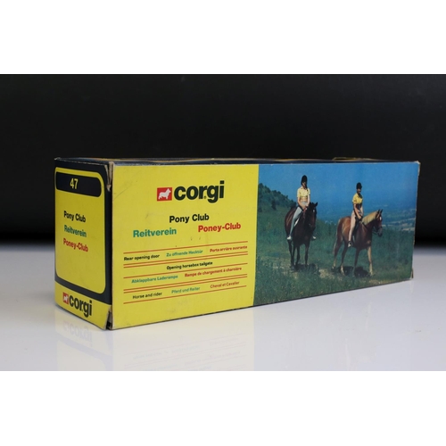 1003 - Four boxed Corgi horse & pony related diecast model sets to include 29 Pony Club, 47 Pony Club, 1105... 