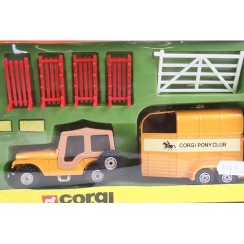 1003 - Four boxed Corgi horse & pony related diecast model sets to include 29 Pony Club, 47 Pony Club, 1105... 