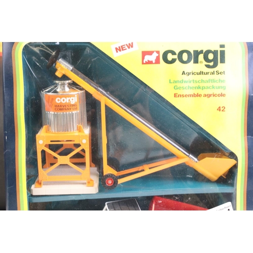 1004 - Boxed Corgi 42 Agriculture Set diecast model set, complete and excellent with box showing some stora... 