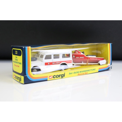 1007 - Four boxed Corgi emergency service related diecast model sets to include 33 SLRG Wasserrettung Rescu... 