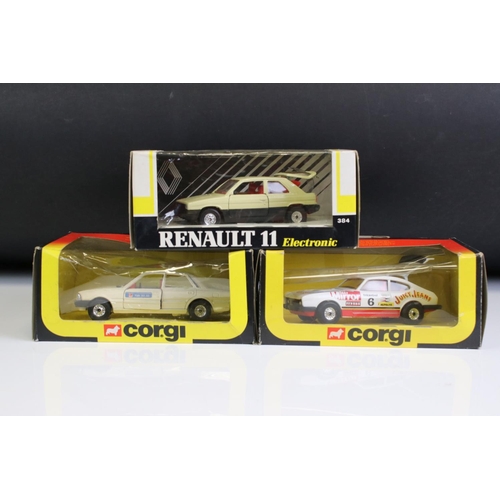 1012 - Nine boxed Corgi diecast models to include 421 Land Rover 109WB, 411 Mercedes Benz 240D Taxi, 327 Ch... 