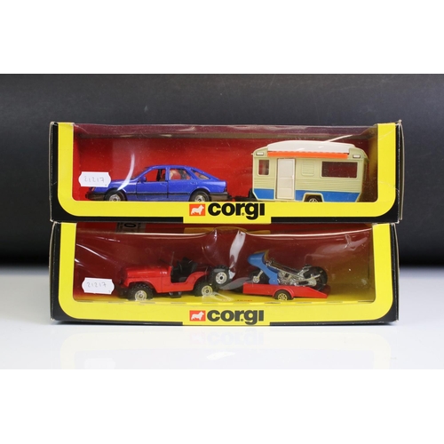 1013 - Five boxed Corgi diecast model sets to include 30 Jean Richard Circus, 25 Matra Rancho, 49 Flying Cl... 