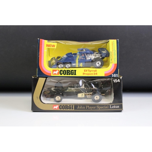 1017 - Seven boxed Corgi diecast models to include 191 McLaren Formula 1, 2 X 161 Elf Tyrrell Project 34 (d... 