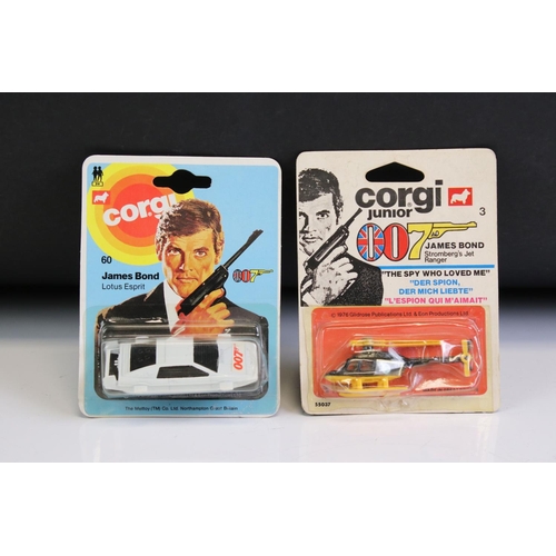 1018 - Eight carded Corgi James Bond 007 diecast models to include E3019 Octopussy multi-model set, 40 Asto... 