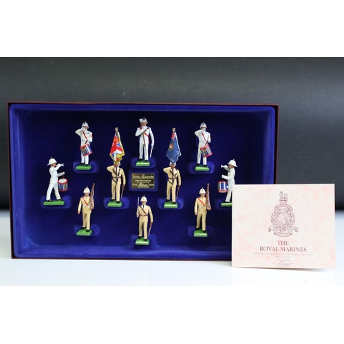 143 - Three boxed ltd Britains metal figure sets, all numbered no 1 of the run, to include 5392 The 9th/12... 