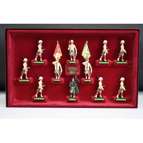 145 - Five boxed Britains ltd edn metal figure sets to include 5188 Seaforth Highlanders (4750), 5190 The ... 